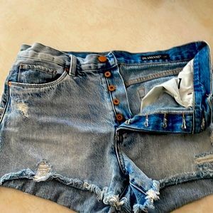 Blanknyc Distressed denim shorts